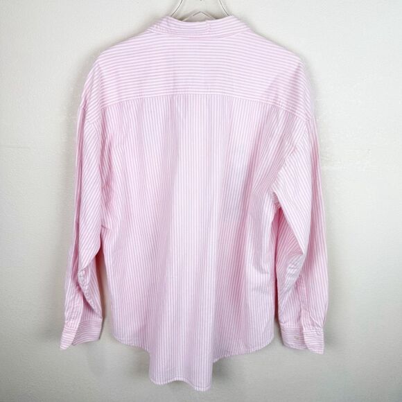Vintage Tweedy Bird Looney Tunes Pink Striped Button Down Shirt XL - Picture 6 of 6